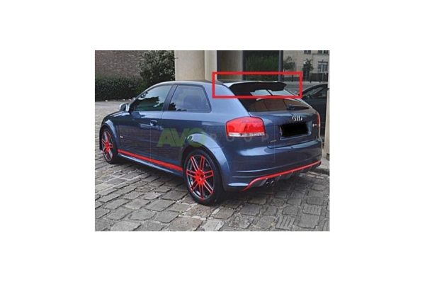 RS3 Style Aizmugurējais spoileris priekš Audi A3 8P 3D 2003-2013