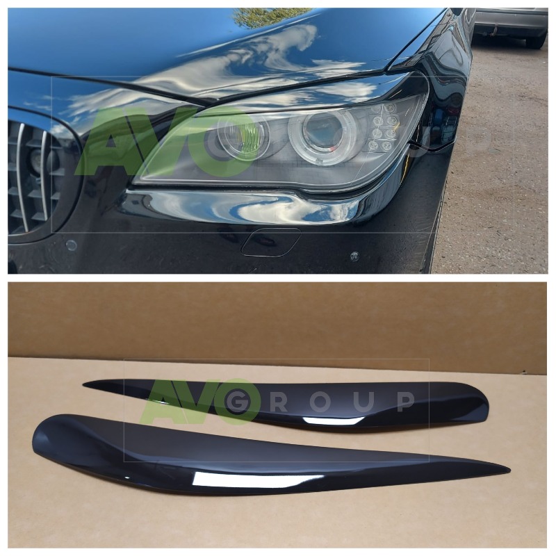 Headlight Eyelids for BMW 7 F01 F02 F03 F04 2008-2015 ABS Gloss