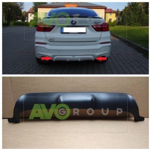 Aizmugurējā bampera difuzors priekš BMW X4 F26 2014-2018