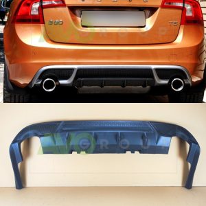 Rear Bumper Diffuser for Volvo S60 / V60 2010-2018 v2