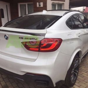 Rear boot trunk door spoiler for BMW X6 F16 Performance