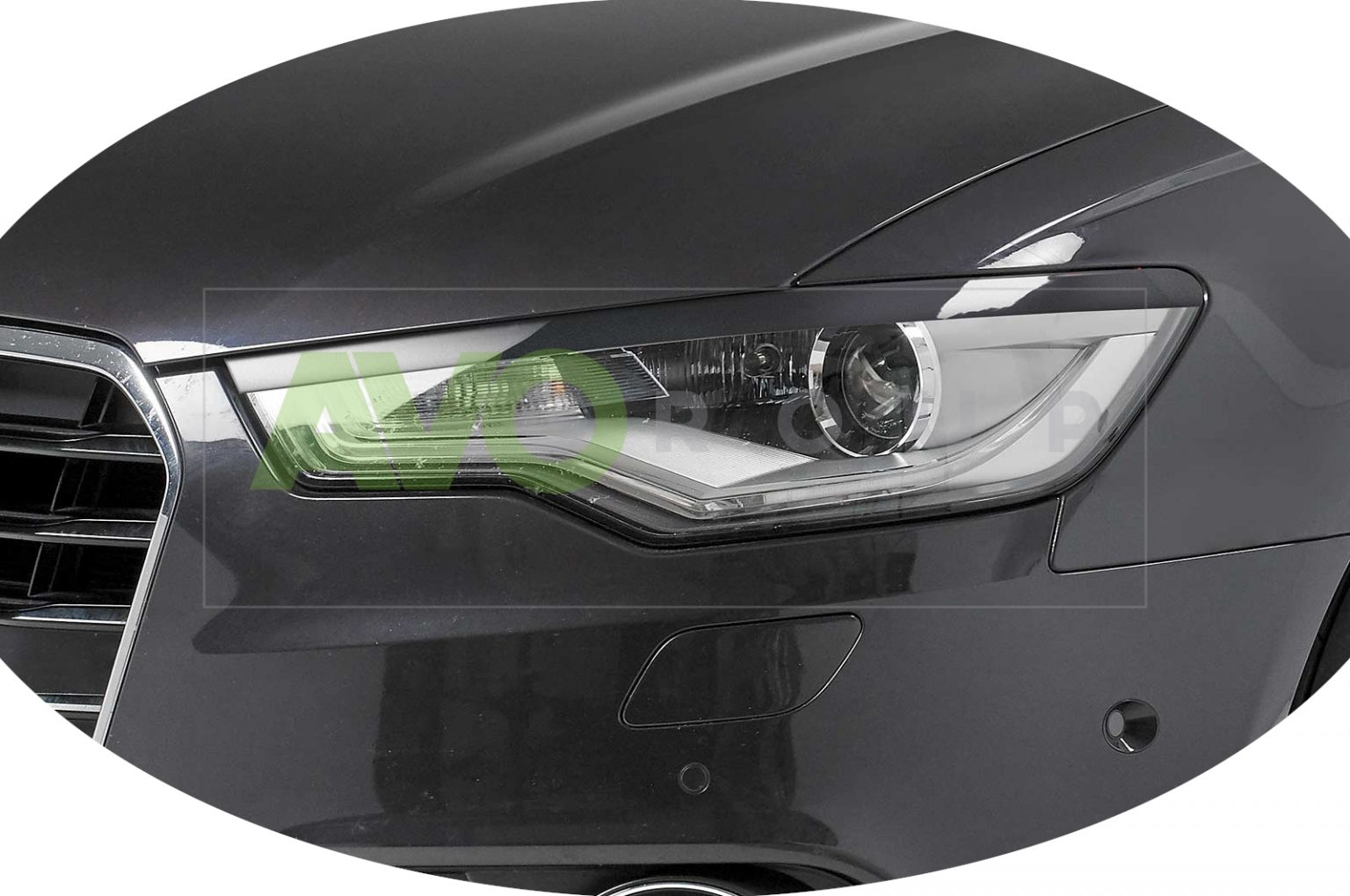 Headlight Eyelids for AUDI A6 4G C7 Xenon 20112015 ASB Gloss AVOGroup
