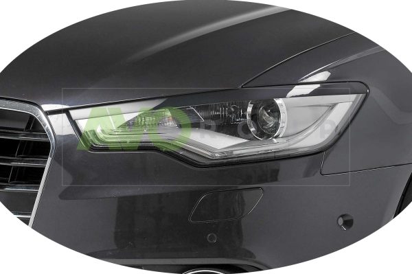 Headlight Eyelids for AUDI A6 4G C7 Xenon 2011-2015 ASB Gloss