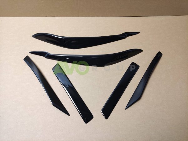 Front and rear eyelids kit for BMW X5 E70 2007-2013 ABS Gloss