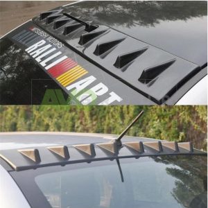 Ralliart Shark Roof Vortex Generator Spoiler Mitsubishi Lancer 10 2007-2016 ABS Matt