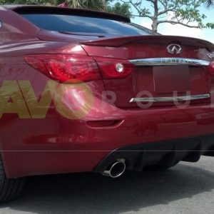 Rear Bumper Diffuser for Infinite Q50 V37 S Style 2013-2017