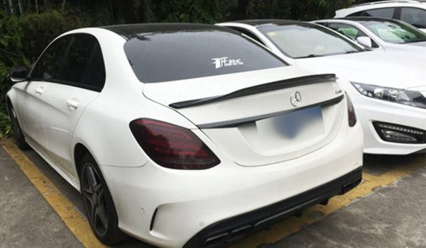 Trunk boot spoiler for Mercedes-Benz С-Class W205 2014-2018 v3