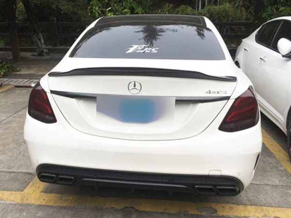 Trunk boot spoiler for Mercedes-Benz С-Class W205 2014-2018 v3