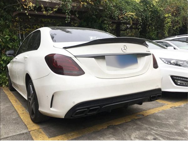 Trunk boot spoiler for Mercedes-Benz С-Class W205 2014-2018 v3