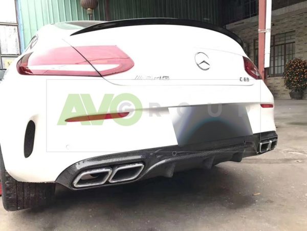 Trunk boot spoiler for Mercedes-Benz С-Class С205 2015-2018