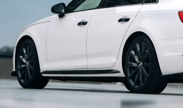 Sideskirts addon S Line Extension blades for AUDI A7 4G8 2010-2018 ABS Matt