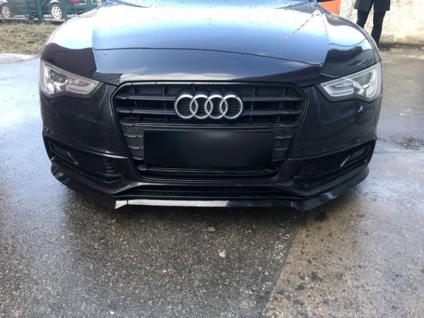 Front Spoiler Splitter for AUDI A5 S5 8T 8F 2011-2016 ABS Gloss