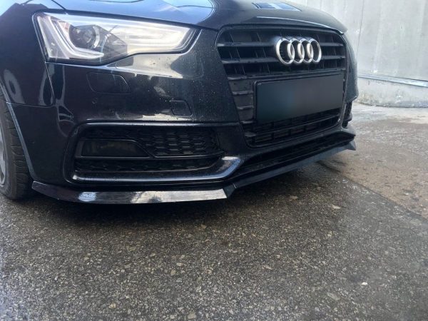 Front Spoiler Splitter for AUDI A5 S5 8T 8F 2011-2016 ABS Gloss