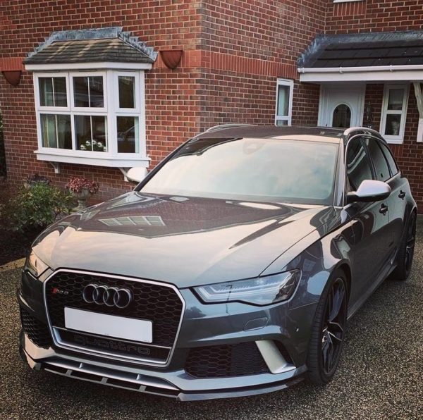 Front Spoiler Splitter for AUDI RS6 C7 (4G) 2013-2018 ABS Matt