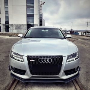 Front Spoiler Splitter for Audi A5 S5 8T 2007-2011 ABS Matt