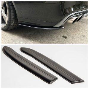 Rear Bumper Side Splitters flaps for Audi A6 S6 C7 4G 2011-2018 ABS Matt