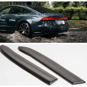 Rear Bumper Side Splitters flaps for Audi A7 4K 2018-2026 ABS Matt