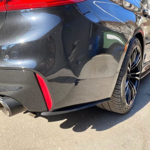 Rear Bumper Side Splitters flaps for BMW 5 F90 M5 2017-2020 ABS Matt