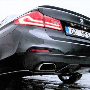 Rear Bumper Side Splitters flaps for BMW 5 G30 G31 M Sport 2016-2025 ABS Matt