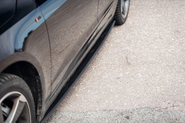 Side Skirts Extension addons blades for AUDI A7 S7 C8 2018-2026 ABS Matt