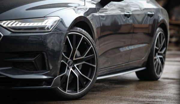 Side Skirts Extension addons blades for AUDI A7 S7 C8 2018-2026 ABS Matt