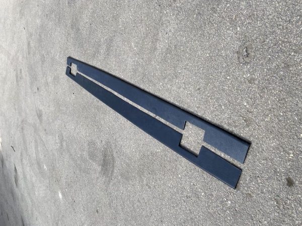 Side Skirts Extension addons blades for Audi RS4 A4 B7 2005-2008 ABS Matt