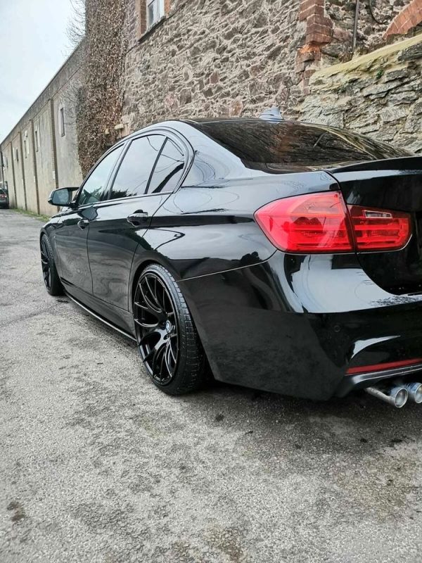 Side Skirt blades extensions addons for BMW 3 F30 / F31 2011-2019 ABS Matt