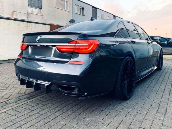 Side Skirt Extension set for BMW 7 G12 Long 2015-2023 ABS Matt