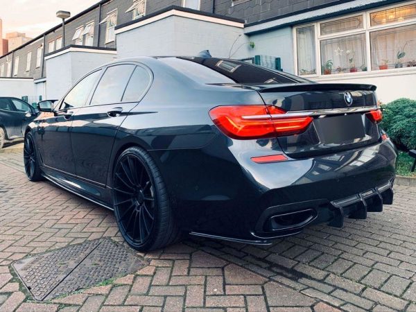 Side Skirt Extension set for BMW 7 G12 Long 2015-2023 ABS Matt