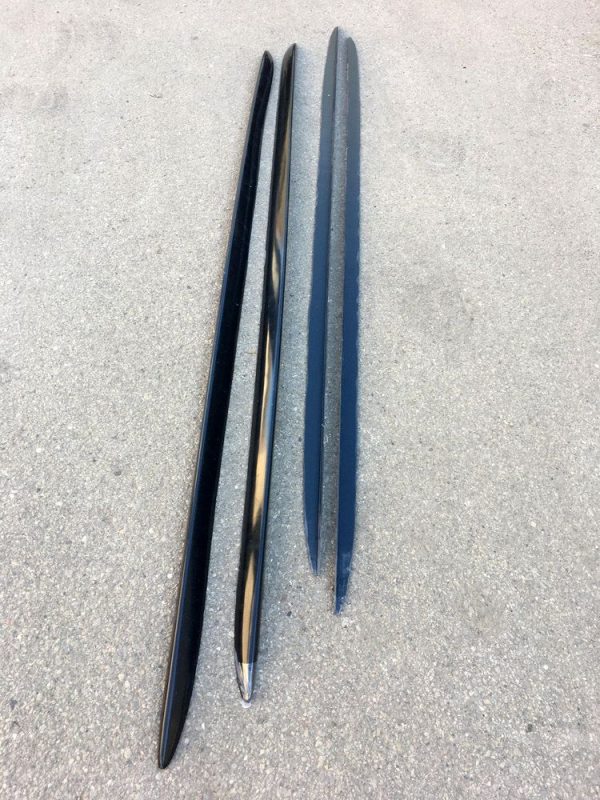 Sideskirts addon S Line Extension blades for AUDI A6 S6 C6 4F 2004-2011 ABS Gloss