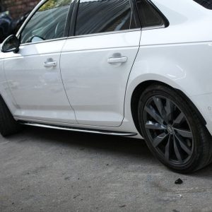 Sideskirts addon S Line Extension blades for AUDI A6 S6 C6 4F 2004-2011 ABS Gloss