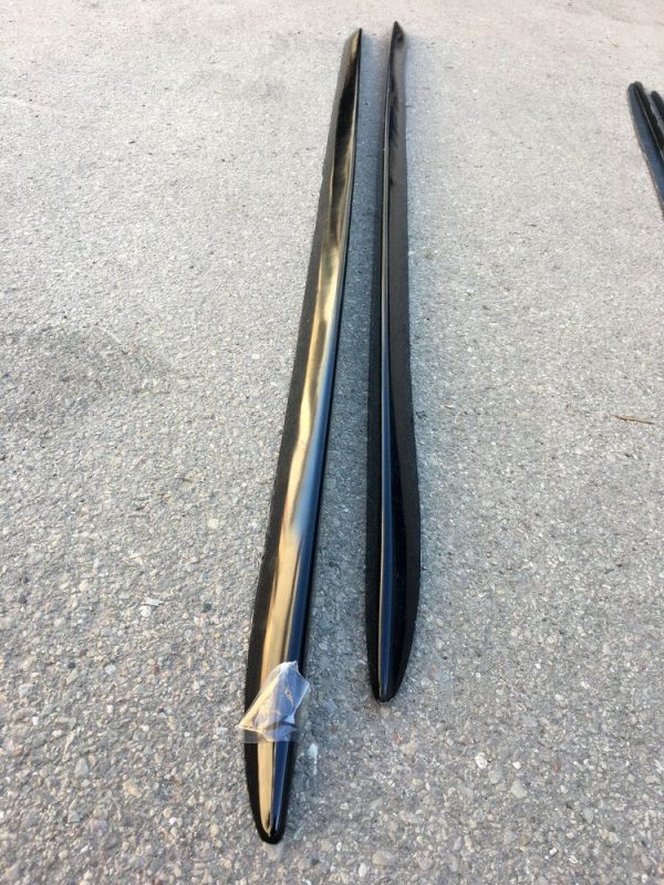 Sideskirts addon S Line Extension blades for AUDI A6 S6 C6 4F 2004-2011 ABS Gloss