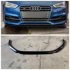 Front Spoiler Splitter for Audi A3 S3 8V 2012-2016 ABS Gloss