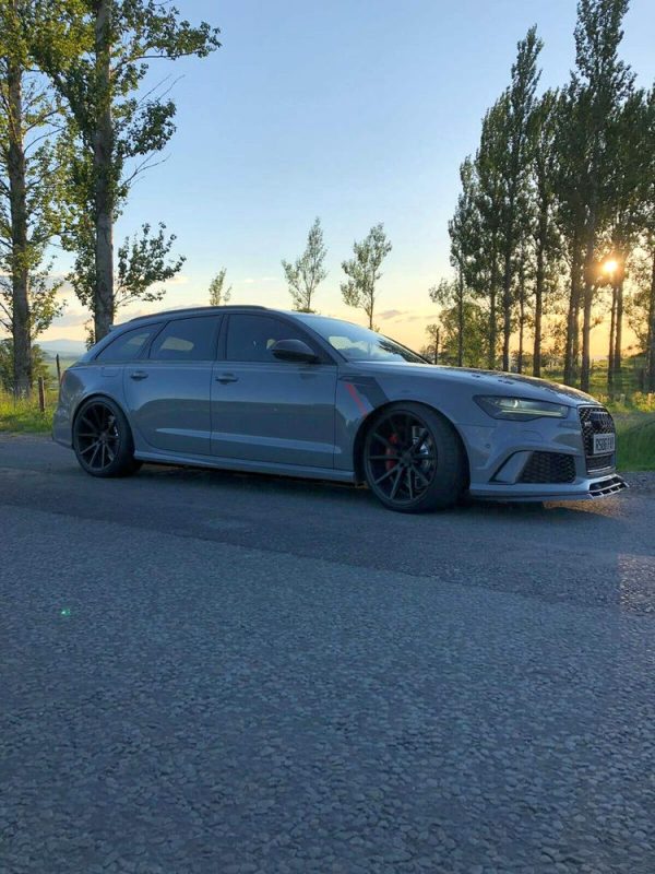 Side Skirt blades extensions addons for Audi A6 S6 C7 2011-2018 GRP