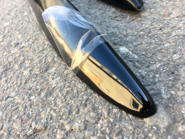 Sideskirts addon S Line Extension blades for AUDI A4 B9 2016-2024 ABS Gloss
