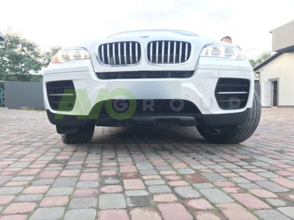 Front bumper Spoiler Splitters for BMW X6 E71 E72 2007-2014 ABS Matt