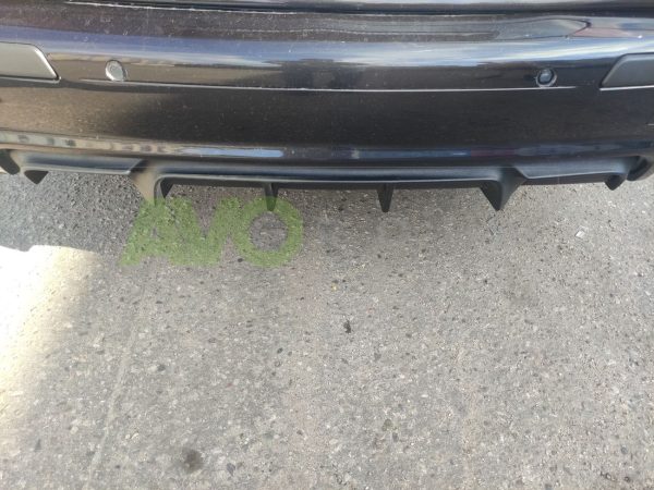 Rear Bumper CSL Twin Double Diffuser with ribs for BMW 5 E39 1995-2004 ABS Matt