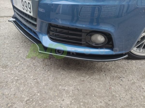 Front Spoiler Splitter for Audi A4 B8 2008-2011 v2 ABS Gloss