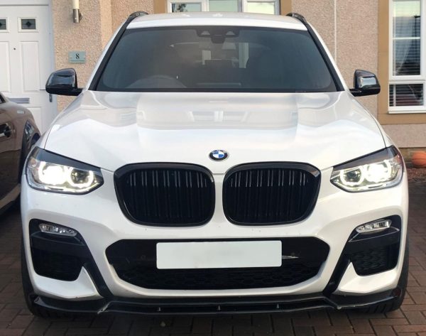 Priekšējo lukturu uzlikas uzacis priekš BMW X3 G01 F97 2017-2021 ABS Gloss - Image 5