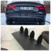 fancywide Rear Bumper diffuser addon with ribs fins For Audi S5 B8 8T 11-16