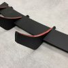 Fancywide Rear Bumper diffuser addon with ribs / fins For BMW E60 E61 M Sport
