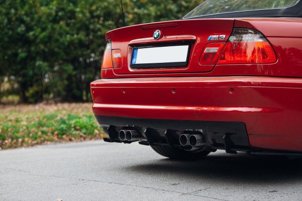 Rear Bumper diffuser addon with ribs / fins For BMW M3 E46