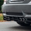 Rear Bumper diffuser addon with ribs / fins For BMW M3 E92 E93