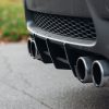 Rear Bumper diffuser addon with ribs / fins For BMW M3 E92 E93