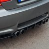 Rear Bumper diffuser addon with ribs / fins For BMW M3 E92 E93