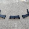 Rear Bumper diffuser addon with ribs / fins For BMW M3 E92 E93