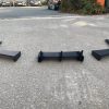 Rear Bumper diffuser addon with ribs / fins For BMW M3 E92 E93