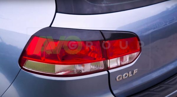 Backlight Eyelids for VW Golf 6 08-13 ABS Matt