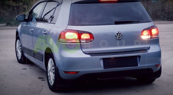 Backlight Eyelids for VW Golf 6 08-13 ABS Matt