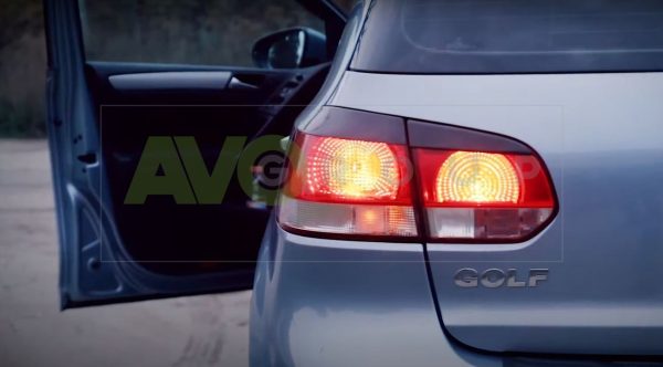 Backlight Eyelids for VW Golf 6 08-13 ABS Matt